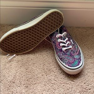 Vans purple shoes